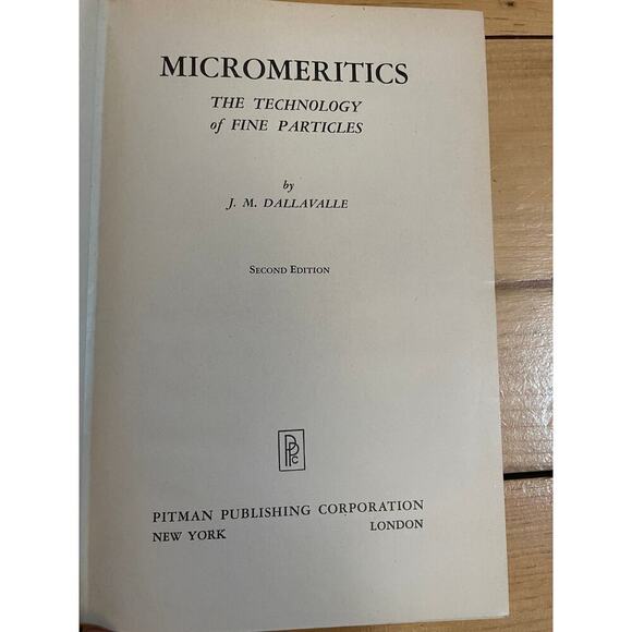 VTG Micromeritics the by J.M. Dallavalle. Hardcover. 2nd edition. 1948 - Picture 4 of 8